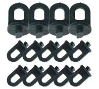 Angoily 100pcs Greenhouse Twist Clips Plant Clips for Greenhouse Plant Pots Black Plastic Sturdy Easy Adjustment Accessories
