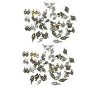 Angoily 100pcs Metal Charms Pendants Acorn Pine Cone Pendant Jewelry Making Charms Jewelry Findings