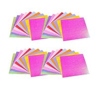 Angoily 100pcs Pearl Shiny Origami Paper DIY Craft Supplies for Easy to Fold for Creating Cranes Stars and Decorations for Parties and Holidays