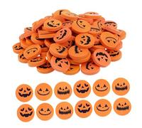 Angoily 100pcs Pumpkin Shaped Drawing Erasers Bulk Creative Mini Halloween Erasers for Students and Teacher Rewards Pencil Marks Portable Fall Party Favor Stationery