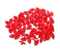 Angoily 100pcs Red Lip Shape Plastic Buttons Burr-Free DIY Sewing Buttons for Decorating Fabric Clothes and Art Craft Projects, for Dolls and Collections
