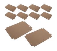 Angoily 100pcs Reptile Bedding Corrugated Cardboard Absorbent Paper Liner for Terrarium Enclosure Cage Bottom Mat Suitable for Pet Lizard Snake Tortoise Use