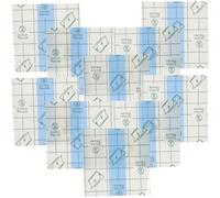 Angoily 100pcs Reusable Makeup Mixing Palettes for Women, 6cm Self-Adhesive Cosmetic Hand Palettes, Waterproof Blank Makeup Plates for Liquid Foundation and Nail Art