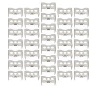 Angoily 100pcs Silver Iron Tube Clips Holder Brackets for T5 LED Light Tubes Easy to Install Fluorescent Light Mounting Buckles Preventing Sagging for Home and Office Lighting Fixtures