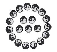Angoily 100pcs Tai Chi Loose Spacer Beads Charms for DIY Jewelry Making for Necklaces Bracelets and Craft Accessories Enhance Your DIY Projects with Unique Designs