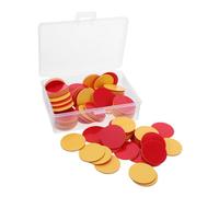 Angoily 100PCS Two-color Counting Chips Lightweight Plastic Counters for Educational Sorting Patterning Math Manipulatives Teacher Supplies for Classroom and Home Learning