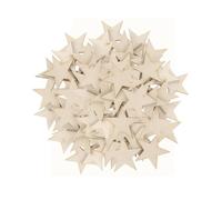 Angoily 100Pcs Wooden Five-Pointed Slices 1.18 Inch Small Wood Pieces for Diy Wedding Party Decorations Table Decor and Festival Crafts