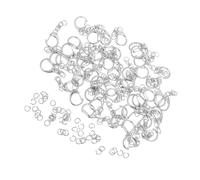 Angoily 100pcs Zinc Alloy Metal Swivel Snap Hooks C Shaped Spring Clasps for DIY Keychain Jewelry Lanyard Making Bag Purse Tags Smooth Finish