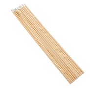 Angoily 10Pcs 300Mm Round Solid Wood Craft Sticks for Shadow Puppets Manipulation, Wooden Control Rods for DIY Puppet Making and Arts Crafts Supplies