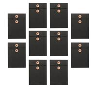 Angoily 10pcs A5 Kraft Paper String Tie Document Storage Envelopes Vintage Office Filing Jackets Reusable File Folders Compact Organiser for School and Document Carrying