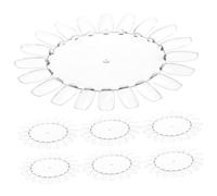 Angoily 10pcs Acrylic Nail Polish Display Wheel Practice Tips Nail Art Chart for Gel Polish Color Testing and Salon Use