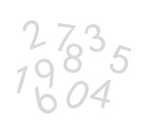 Angoily 10pcs Acrylic Self-adhesive Door Numbers 0-9 Matte Black 7x4.6cm Front Door House Number Decals for Apartment, Mailbox, Hotel Address Signs Outdoor Use