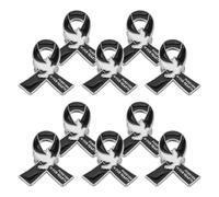 Angoily 10pcs Black Dove Brooch Pin for Hat and Shirt, Zinc Alloy Memorial Badge with Lasting Engraving, Elegant Design for Memorial Events and Formal Mourning