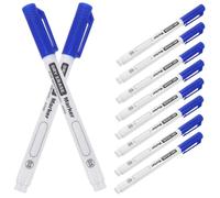 Angoily 10Pcs Blue Fine Tip Whiteboard Marker Pens for School Classroom Smooth Surface Writing and Marking Dry Erase Comfortable Long Term Use