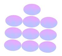 Angoily 10pcs Blue Iridescent Color Correction Film Sheets for Photography Lighting, Led Flash Filters for Video and Photo Shoot, 66mm Light Enhancement Sheets for Creators