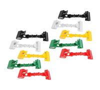 Angoily 10pcs Double-Sided Price Sign Holder Clips with Black, Red, White, Green, Yellow Plastic Clamps for Retail Merchandise Display and Office Note Holding