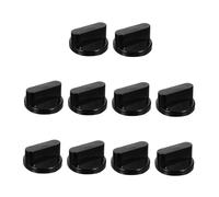 Angoily 10pcs Gas Stove Control Knobs Replacement Black Kitchen Accessories for Gas Cooker Range off Knob
