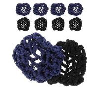 Angoily 10pcs Hair Bun Covers for Women Thickened Cloth Hair Nets with Elegant Style Suitable for Hairstyles and Different Outfits Comfortable Bun Holders That Do Not Damage