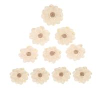 Angoily 10pcs Handmade Burlap Flowers Rustic Linen Floral Lightweight Portable for DIY Crafts Clothing Embellishments Wedding Party Christmas Home Decor