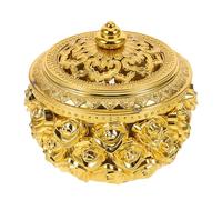 Angoily 10pcs Hollow Carved Rose Candy Boxes with Gold Rose Pattern, Empty Chocolate Packaging Boxes for Valentine’s Day, Wedding, Birthday Party Candy Present and Snack Favor