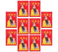Angoily 10pcs Illustrated Horse Year Almanac with Solar Terms Feng Shui Calendar for Home Office and Educational Use