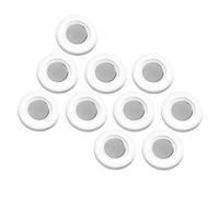 Angoily 10pcs Magnetic Remote Control Holder with Strong Adhesive Wall Mount No-drill Self-adhesive Bracket for Living and Bedroom Easy Installation Organizer for Tv Controllers