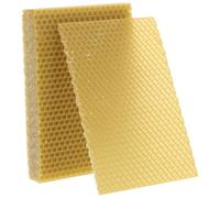 Angoily 10pcs Natural Beeswax Sheets for Beekeeping Foundation Hive Frames Honeycomb Base for DIY Candle Making Furniture Polishing Enhances Honey Storage and Apiary Appearance