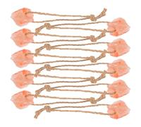 Angoily 10pcs Natural Mineral Salt Lick Block for Horses and Livestock with Convenient Predrilled Holes, Promotes Nutrient Absorption, Suitable for Pet Care Routine and Wildlife Feeding