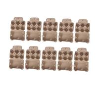 Angoily 10pcs Paper Egg Holder Cups for Refrigerator Odorless Egg Dispenser Smooth Surface Organizes Safely for Kitchen Storage