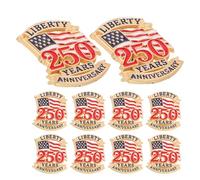 Angoily 10pcs Patriotic Lapel Pins American Flag Alloy Brooches for Veterans Day Memorial Day 250th Anniversary Souvenir Accessories for Sweater Clothes
