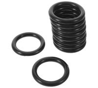 Angoily 10pcs Peacock Safety Stirrup Rubber Bands for Horse Riding Stirrups High Elasticity Black Rubber Replacement O-rings to Reduce Riding Instability and Absorb Shocks for Beginners