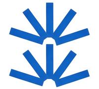 Angoily 10pcs Pickleball Line Markers Court Line Marker Blue Tpe Wear Resistant Easy Installation for Indoor Tennis Training Sessions Sports Field Marking Kit