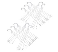 Angoily 10pcs Plastic Flower Pot Hanging Hooks Planter Support Tools for Garden Balcony Window Sill Easy Install Hanging Basket Pot Holders for Indoor Outdoor Plant Decoration