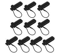 Angoily 10pcs Plastic Supermarket Anti-Theft Security Tags with String, Reusable Hard Jewelry and Commodity, 58khz Magnetic Detacher Compatible for Retail Bags and Accessories Random Color