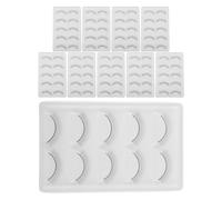Angoily 10pcs Practice False Eyelashes for Eyelash Extension Training Synthetic Lash Practice Kit for Beginners