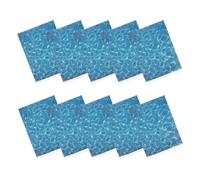Angoily 10pcs Realistic Water Ripple Sticker for Micro Landscapes and Architectural Models, Blue Plastic Sheet with Natural Water Grain Effects, for Outdoor Micro Landscape and DIY
