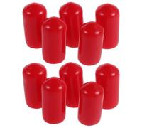 Angoily 10pcs Scuba Tank Valve Caps for Bcd Inflator Connectors, Red Pvc Low-pressure Inflation Pipe Covers with Custom Fit Design for Equipment Durability during Underwater Use