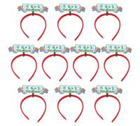 Angoily 10pcs Soccer Headbands and Adults, Comfortable Lightweight Non-woven Fabric and Plastic Material, for Sports Events and Cheer Party Decorations, Unique Vibrant Design