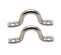Angoily 10pcs Stainless Steel Boat Bow Handles U-shaped Saddle Mount 316 Marine Grab Handles for Kayak Canoe Dinghy Deck Hardware Boating Accessories