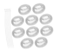 Angoily 10pcs Stainless Steel Washing Machine Lint Traps Hose Lint Catcher for Washer