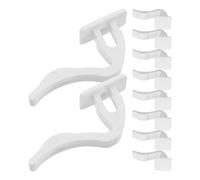 Angoily 10Pcs Support Splash Shield Radiator Clip Repair Hose Clip Kit 6.2Mm ABS Plastic Design with Hook Design Stylish and Stable Installation for Homes Winter Domestic Radiator