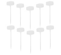 Angoily 10pcs T-Type Plastic Planting Labels for Garden and Vegetable Garden Waterproof Outdoor Plant Labels with Simple Design for Easy Classification and Comfortable Reading in Nursery