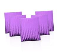 Angoily 10pcs Thickened Purple Aluminum Bubble Mailers Shaking Padded Envelopes for Shipping Fragile Items Phones Jewelry Cosmetics with Protective Cushioning