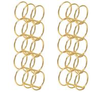 Angoily 10pcs Three-Hole Hinge Ring Binder Hoops Metal Binding Clips for Ring Binder Loose Leaf Documents