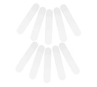 Angoily 10pcs Transparent Plastic Pen Storage Bags Rounded Edge Protective Pencil Holders Scratch-Resistant Stationery Pouches for Students Artists Writers