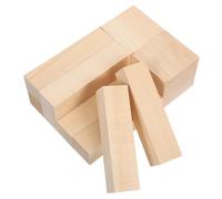 Angoily 10pcs Unfinished Basswood Blocks for DIY Crafting and Whittling Smooth Stable Wood Cubes for Adults Premium Fine Texture Basswood for Creative Woodworking and Detailed Projects