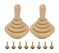 Angoily 10pcs Unfinished Wooden Spinning Tops for - DIY Painting Craft, Montessori Stem Physics Gyroscopes, Classroom Craft Supplies and Birthday Party Favors