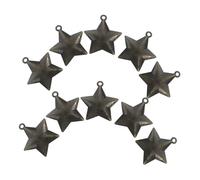 Angoily 10pcs Vintage Star Jingle Bells Small Metal Bell Ornaments for DIY Crafts Festive Holiday Party Decorations Seasonal Christmas Year Celebration