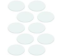 Angoily 10pcs Watch Glasses for Laboratory Use, Sturdy round Flat Glass Covers for Beakers, for Chemistry Classroom and Scientific Experiments