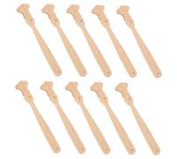 Angoily 10pcs Wooden Fan Handles Retro Style Fan Poles for DIY Wedding Crafts Painting Mixing Comfortable Natural Wood Sticks and Art Projects